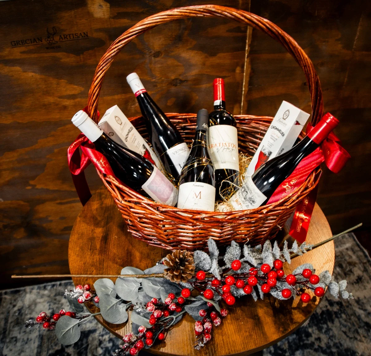 Grecian Artisan Gift Baskets 2025 The red line